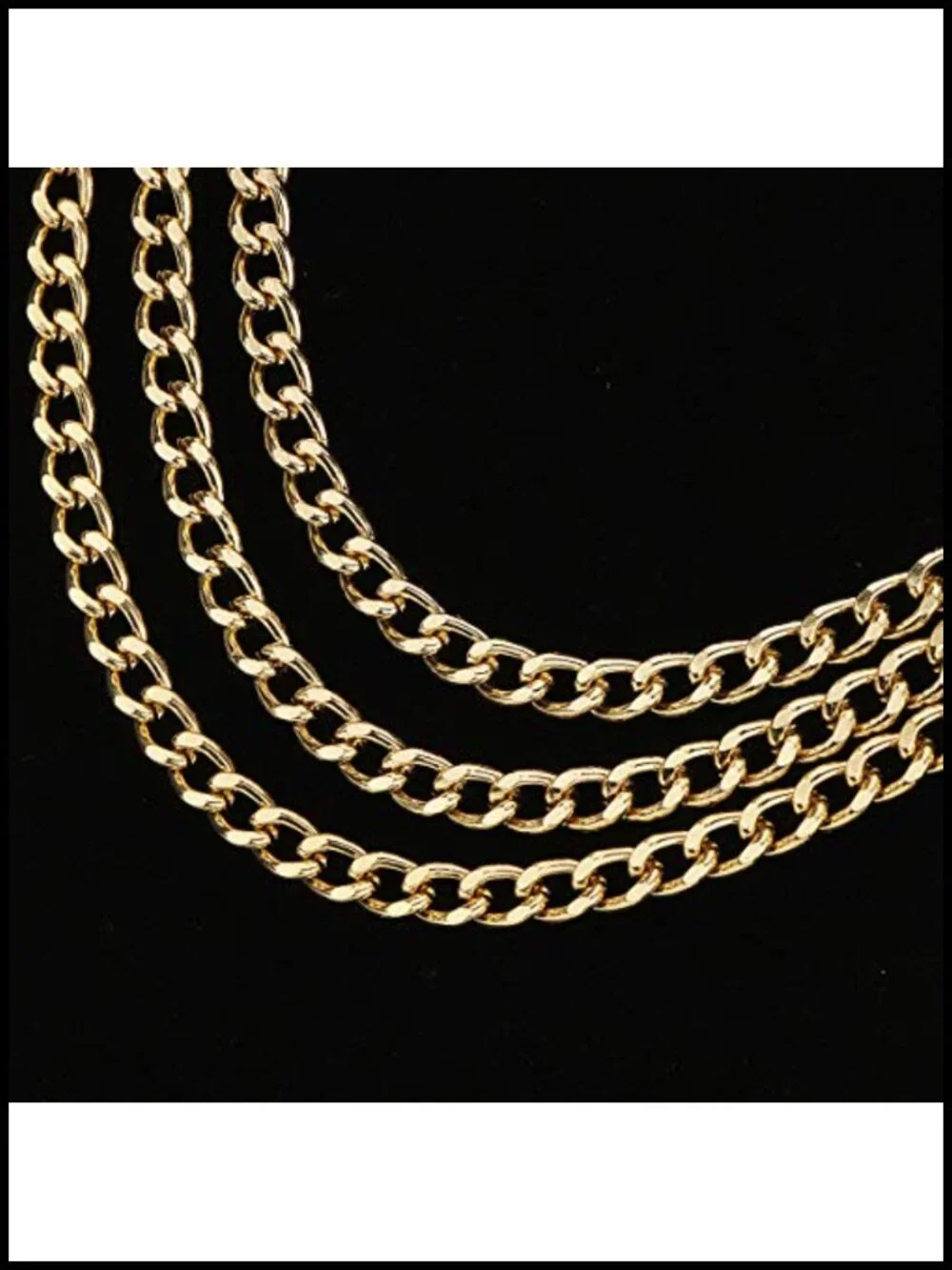 Multilayer Metal Waist Chain Dress Belt